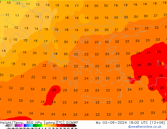 Z500/Rain (+SLP)/Z850 ECMWF Seg 03.06.2024 18 UTC