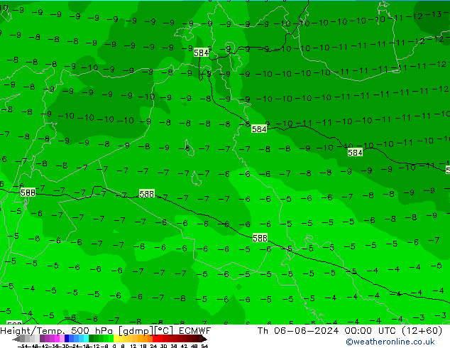 Z500/Rain (+SLP)/Z850 ECMWF  06.06.2024 00 UTC