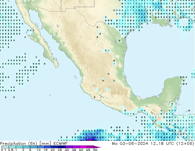 Z500/Rain (+SLP)/Z850 ECMWF lun 03.06.2024 18 UTC