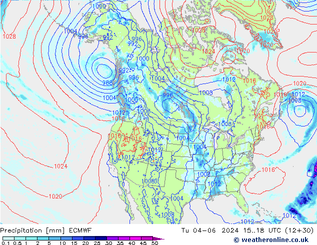 Yağış ECMWF Sa 04.06.2024 18 UTC