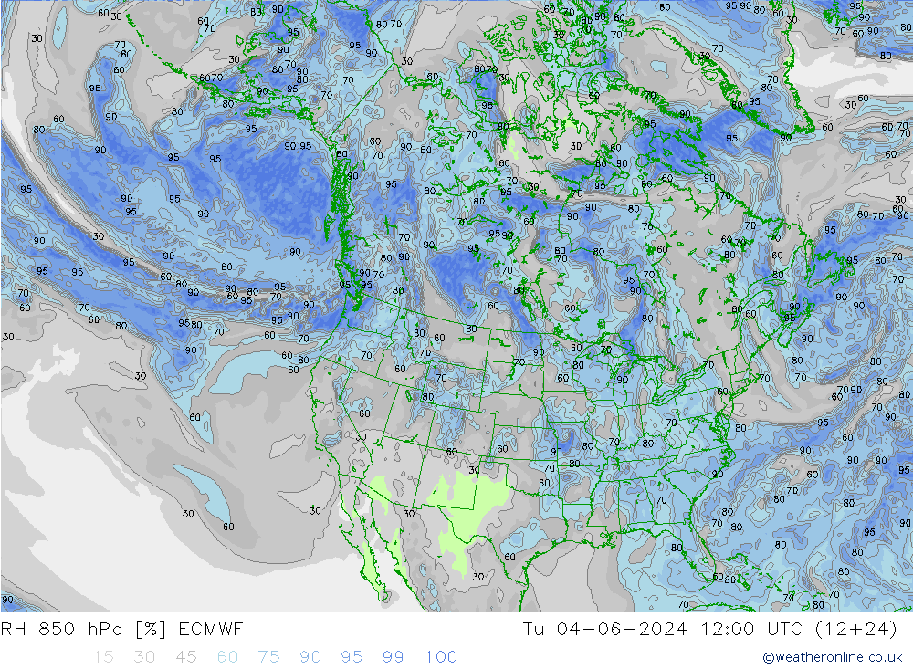 RH 850 hPa ECMWF mar 04.06.2024 12 UTC