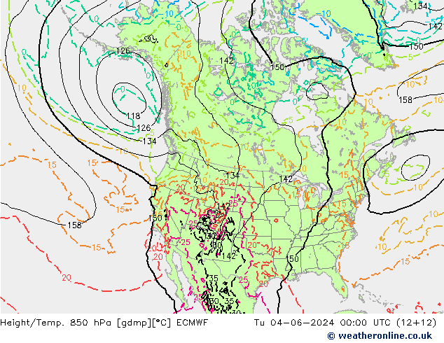 Z500/Rain (+SLP)/Z850 ECMWF Di 04.06.2024 00 UTC