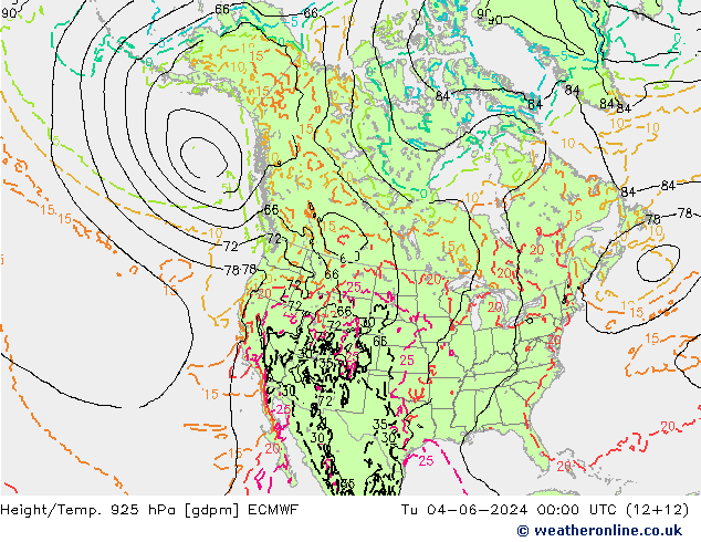 Geop./Temp. 925 hPa ECMWF mar 04.06.2024 00 UTC