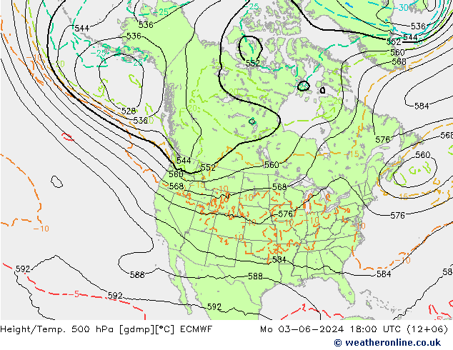 Z500/Rain (+SLP)/Z850 ECMWF Seg 03.06.2024 18 UTC