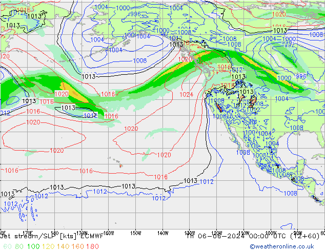 Courant-jet ECMWF jeu 06.06.2024 00 UTC