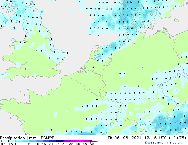 Precipitation ECMWF Th 06.06.2024 15 UTC