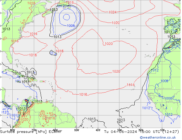 Surface pressure ECMWF Tu 04.06.2024 15 UTC