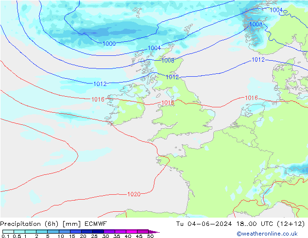 Z500/Rain (+SLP)/Z850 ECMWF Tu 04.06.2024 00 UTC