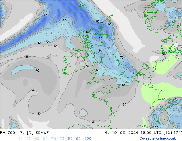 700 hPa Nispi Nem ECMWF Pzt 10.06.2024 18 UTC