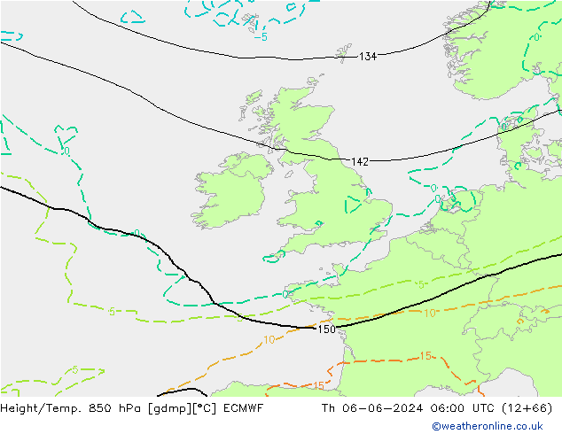 Z500/Rain (+SLP)/Z850 ECMWF чт 06.06.2024 06 UTC