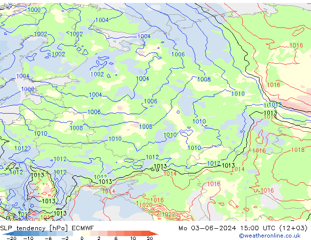 Druktendens (+/-) ECMWF ma 03.06.2024 15 UTC