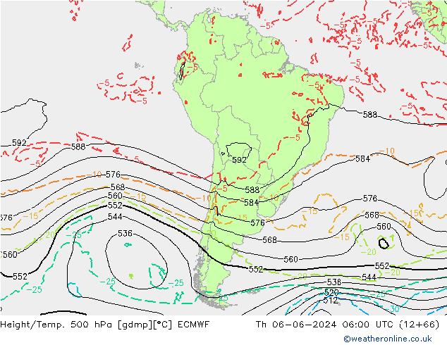 Z500/Regen(+SLP)/Z850 ECMWF do 06.06.2024 06 UTC