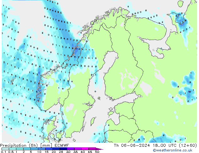 Z500/Rain (+SLP)/Z850 ECMWF Qui 06.06.2024 00 UTC