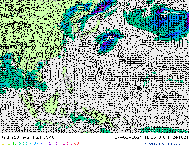 Wind 950 hPa ECMWF vr 07.06.2024 18 UTC