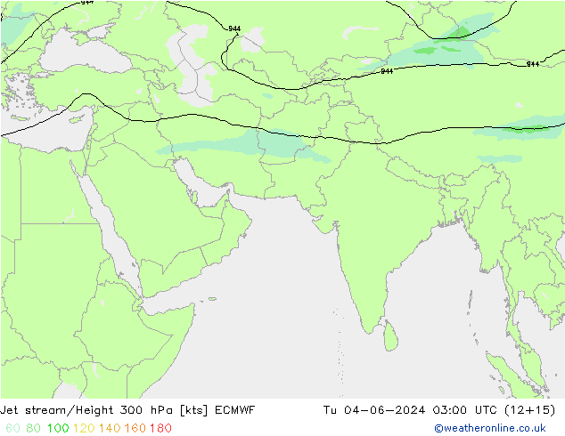 Corrente a getto ECMWF mar 04.06.2024 03 UTC