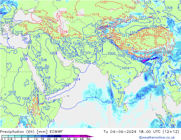 Z500/Rain (+SLP)/Z850 ECMWF mar 04.06.2024 00 UTC