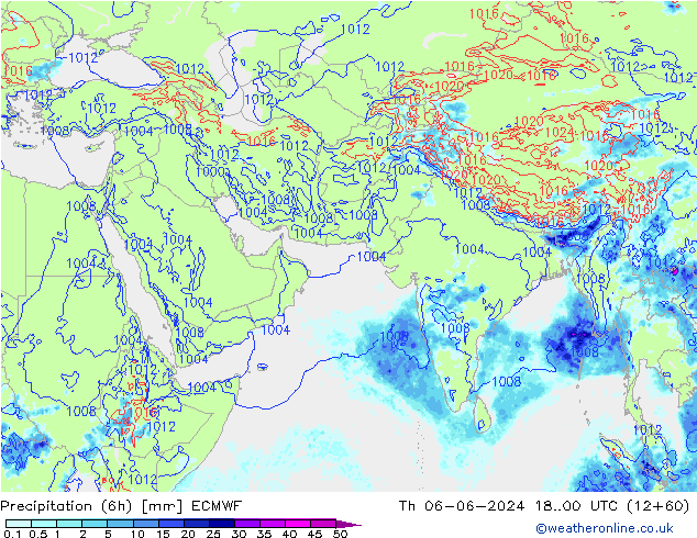 Z500/Rain (+SLP)/Z850 ECMWF  06.06.2024 00 UTC