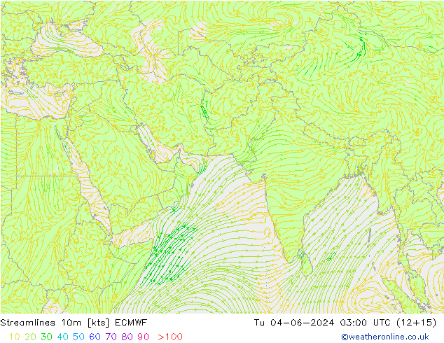 Linea di flusso 10m ECMWF mar 04.06.2024 03 UTC