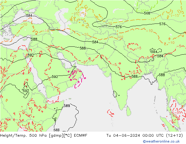 Z500/Rain (+SLP)/Z850 ECMWF mar 04.06.2024 00 UTC