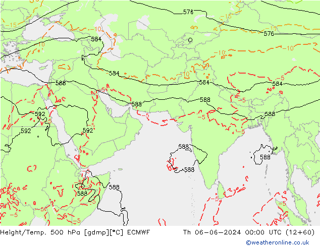 Z500/Rain (+SLP)/Z850 ECMWF  06.06.2024 00 UTC