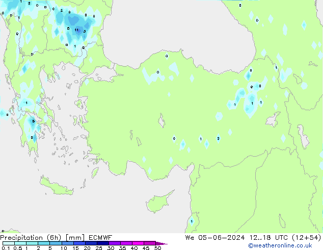 Z500/Rain (+SLP)/Z850 ECMWF mer 05.06.2024 18 UTC