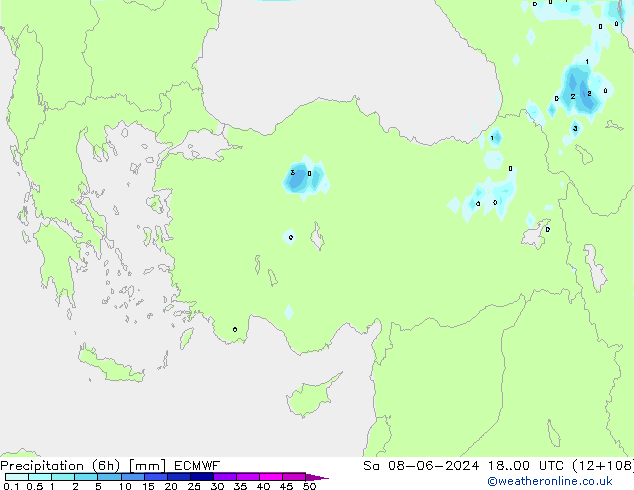 Z500/Yağmur (+YB)/Z850 ECMWF Cts 08.06.2024 00 UTC