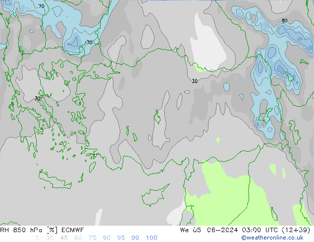 RH 850 hPa ECMWF Mi 05.06.2024 03 UTC