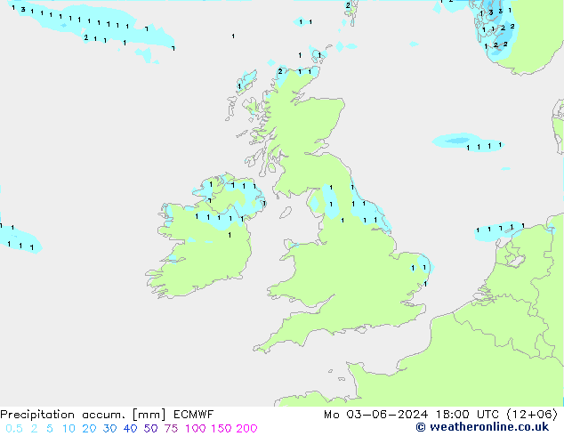 Totale neerslag ECMWF ma 03.06.2024 18 UTC