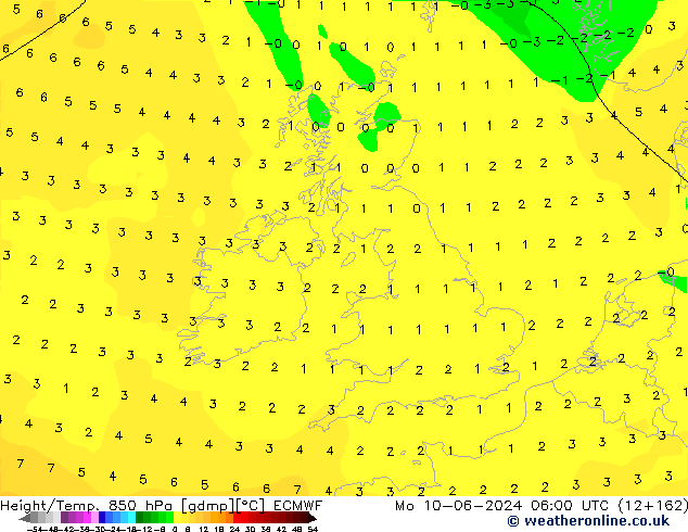 Z500/Rain (+SLP)/Z850 ECMWF lun 10.06.2024 06 UTC