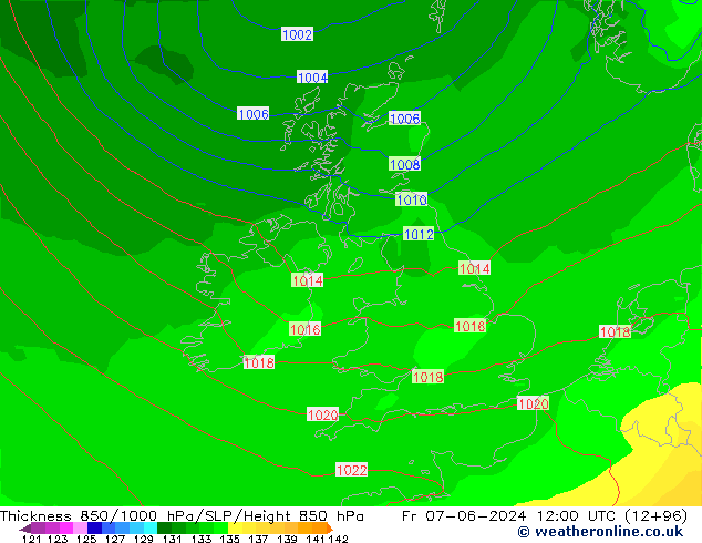 Thck 850-1000 hPa ECMWF Sex 07.06.2024 12 UTC