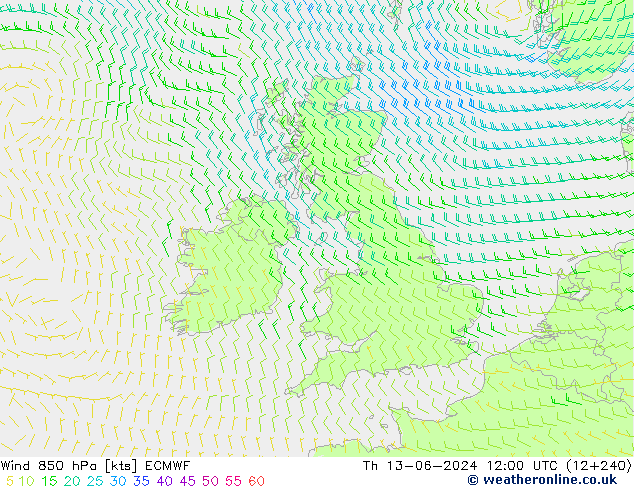  850 hPa ECMWF  13.06.2024 12 UTC