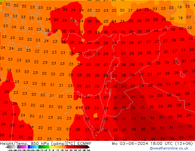 Z500/Rain (+SLP)/Z850 ECMWF  03.06.2024 18 UTC