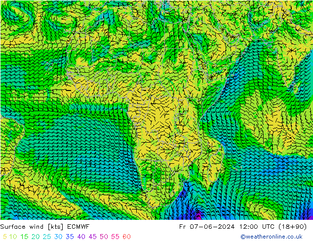 Wind 10 m ECMWF vr 07.06.2024 12 UTC