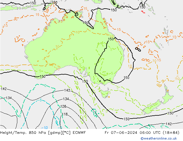 Z500/Rain (+SLP)/Z850 ECMWF Fr 07.06.2024 06 UTC