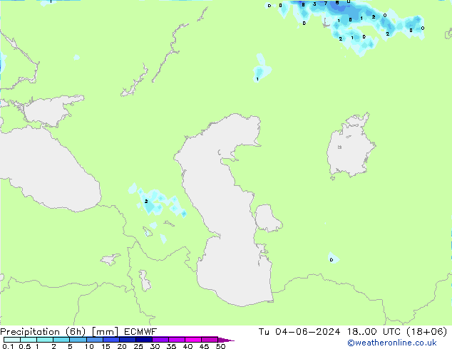 Yağış (6h) ECMWF Sa 04.06.2024 00 UTC