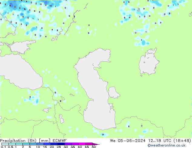 Z500/Rain (+SLP)/Z850 ECMWF ср 05.06.2024 18 UTC