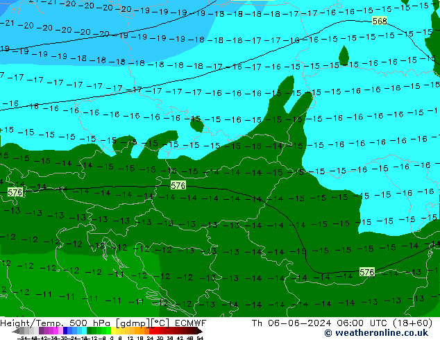 Z500/Rain (+SLP)/Z850 ECMWF Do 06.06.2024 06 UTC