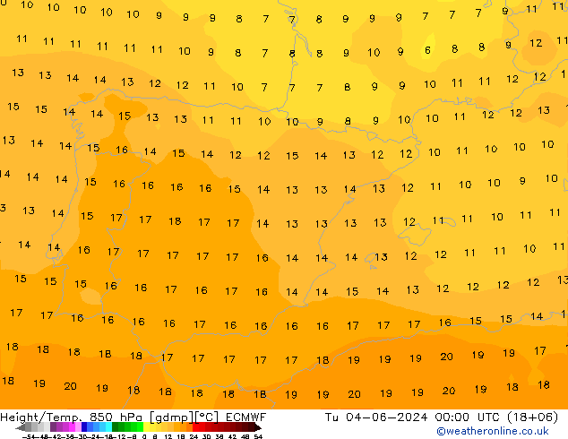 Z500/Rain (+SLP)/Z850 ECMWF mar 04.06.2024 00 UTC