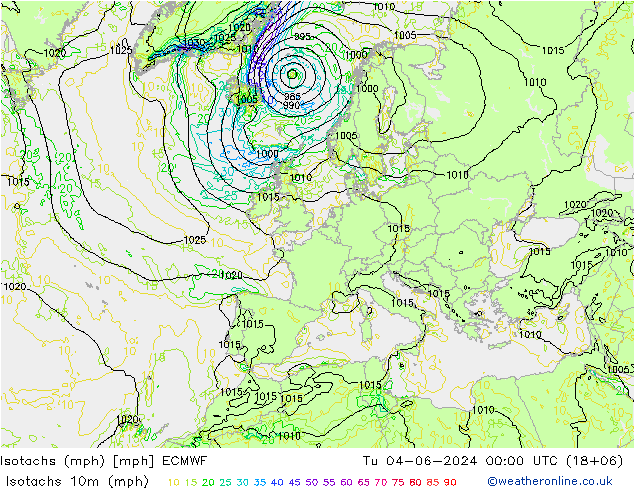 Isotaca (mph) ECMWF mar 04.06.2024 00 UTC