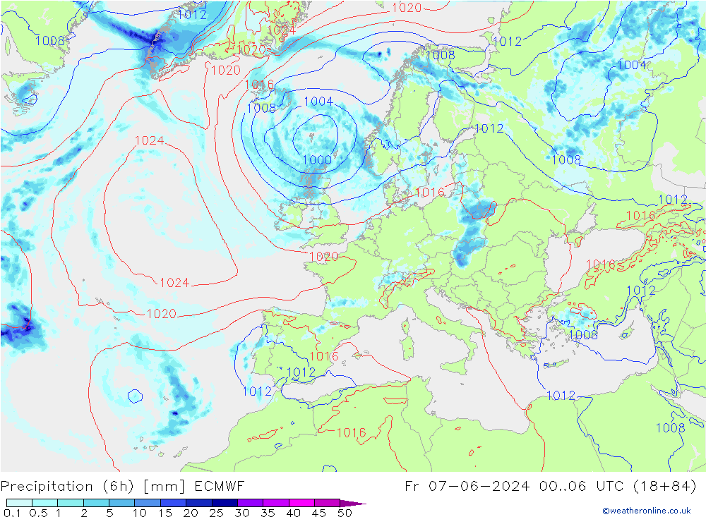 Z500/Rain (+SLP)/Z850 ECMWF pt. 07.06.2024 06 UTC