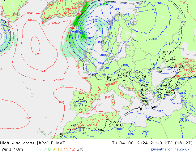 Sturmfelder ECMWF Di 04.06.2024 21 UTC