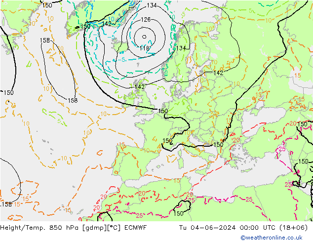 Z500/Rain (+SLP)/Z850 ECMWF  04.06.2024 00 UTC