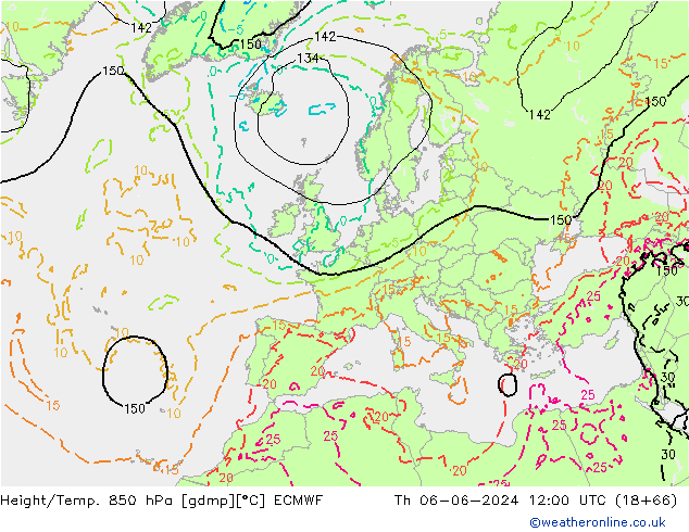 Z500/Regen(+SLP)/Z850 ECMWF do 06.06.2024 12 UTC