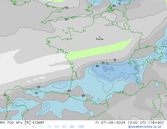 RV 700 hPa ECMWF vr 07.06.2024 12 UTC