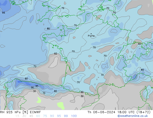 RH 925 hPa ECMWF Do 06.06.2024 18 UTC