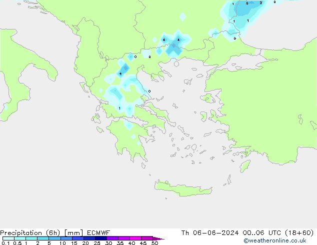 Z500/Yağmur (+YB)/Z850 ECMWF Per 06.06.2024 06 UTC