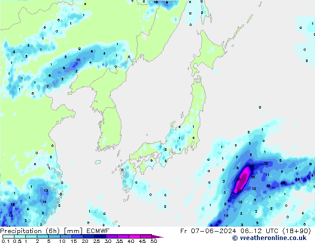 opad (6h) ECMWF pt. 07.06.2024 12 UTC