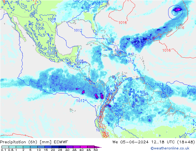 Z500/Rain (+SLP)/Z850 ECMWF We 05.06.2024 18 UTC