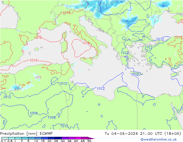 Neerslag ECMWF di 04.06.2024 00 UTC