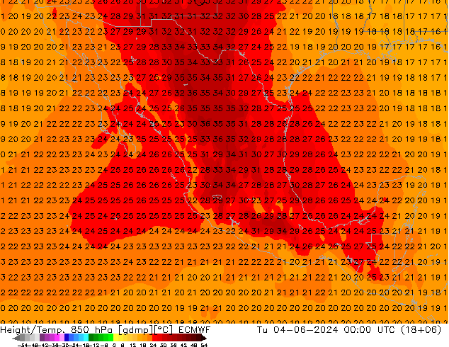 Z500/Rain (+SLP)/Z850 ECMWF mar 04.06.2024 00 UTC